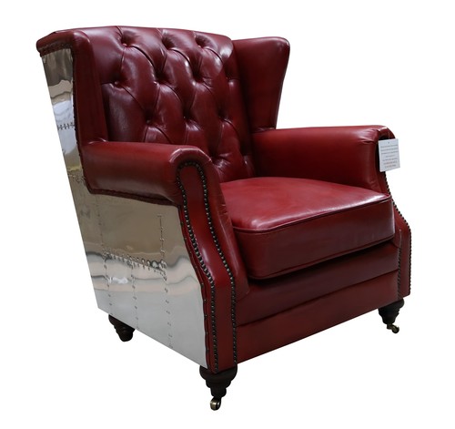 Ohrensessel echtleder vintage - ohrensessel,