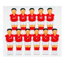 Ersatz Spielerfiguren Figuren rot/weiß Set mit 11 Stk Kicker Tischkicker