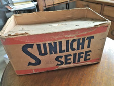 Sunlicht Pappe Schachtel Seifen Großpackung / für 18 Stück Kontrollzettel /699  