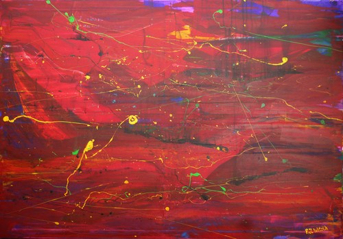 Kunstwerk abstrakte gemälde - kunstwerk,