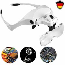 Profi LED Kopflupe Lupenbrille