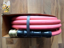 Neu 10m Hochflexibler weicher Druckluftschlauch mit Luftanschluss rot Profi #552