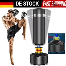 Boxsack Stehend 175cm Standboxsack mit Saugnapf-Basis Trainer Boxsack Schwarz
