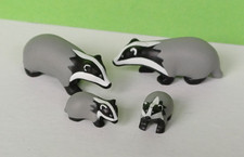 Playmobil Sammlung Tiere aus u.a. Sets 4204, 7467, 71066 vier DACHSE Wald