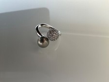 Jette Joop Ring Silber mit Perle Gr 59 NEU