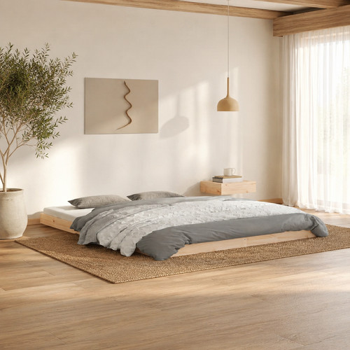 Bett massivholz kiefer - bett,