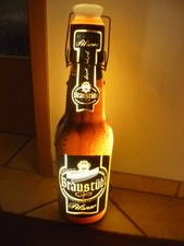 Darmstädter Braustüb'l Bierflasche Leuchtreklame Werbedisplay Neonreklame 60cm