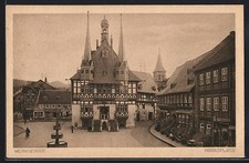 Wernigerode, Friseur am Marktplatz, Ansichtskarte 1926 