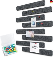 Uoisaiko Filz Pinnwand Selbstklebend mit 40 Pinnnadeln, 8 Stück Pinnwand Bar 