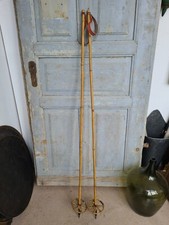 A3308 Antike Skistöcke um 1940 | RAR | Skistock | Super Winter Deko | 142cm lang