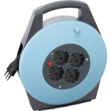 AUFROLLER STROMVERLÄNGERUNG KABEL 10 MT METER, 4 STECKDOSEN SHUKO FERVI A010/10