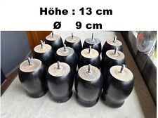 4 von 12 Kugel Beine Möbelbeine Bettfüße Möbelfüße Tischbeine Holzfüße H 13cm