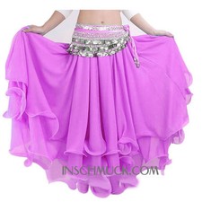 RÄUMUNGVERKAUF C91403 3 lagig Damen Bauchtanz Kostüm Rock Belly Dance Tribal