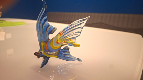 Vintage glas fisch lauscha - vintage,