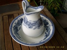 Villeroy & Boch Mettlach , Waschschüssel mit Krug Weinrebe ca. 1920 , GUT !