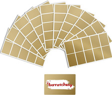 100 Stück Rubbelaufkleber