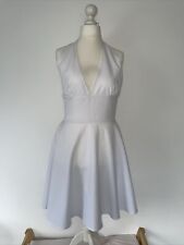 Fasching Karneval Damen Kostüm Kleid Weiß Marilyn Monroe Größe 38