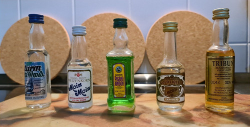 Schnapsflaschen miniatur - schnapsflaschen,