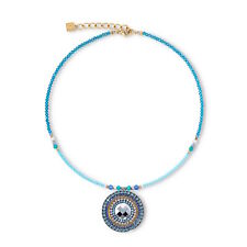 Halskette Amulett Ocean Vibes Türkis Gold