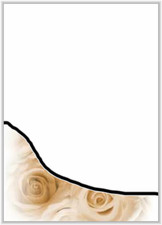 Briefpapier Hochzeit - DIN A4 - Papier für Einladungen - 20 Blatt - Motiv Nr. 00