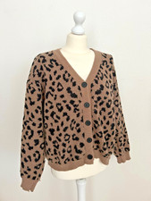 Leoparden Damen Strickjacke