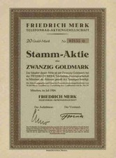 Friedrich Merk Telefonbau 1924