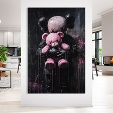Wandbild Kaws and the Teddy