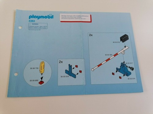 Playmobil 4383 nur bauplan - 4383,