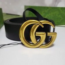 Gucci schwarzer Ledergürtel -