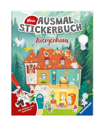 Mein ausmalstickerbuch - mein,