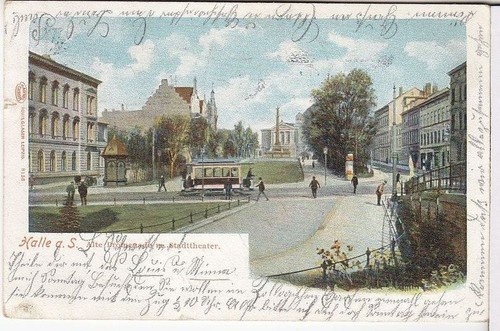 Halle saale alte - ak,