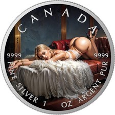 Silbermedaille Canada 1 oz -