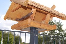 Vogelhaus Vogehlauhausständer Vogelhausplatte für Zaunpfosten 60x40mm Gartenzaun