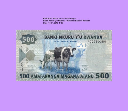 Ruanda rwanda 500 francs - rwanda,