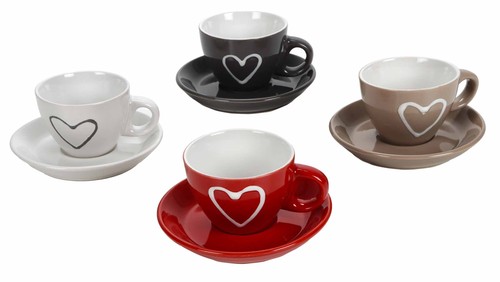 Set espresso tasse mit - 4-er,
