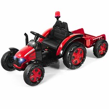 2 in 1 Kinder Elektrotraktor Kart Aufsitztraktor 12V+2,4G Fernbedienung Fahrzeug