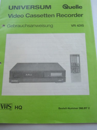 Universum video cassetten - universum,