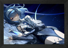 Anime Girl in Space Gerahmtes