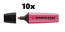 10 x Stabilo Textmarker Original Boss 2 - 5 mm, pink