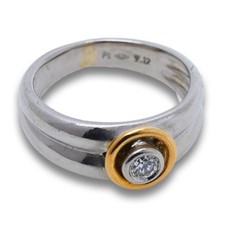 Solitär Brillant Ring 950