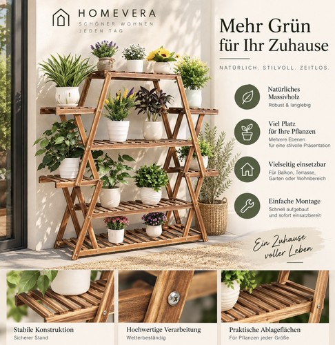 Pflanzenregal holz - pflanzenregal,