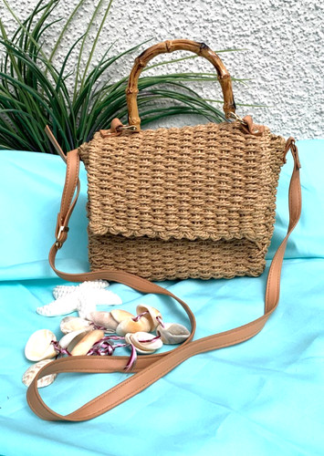 Hippie bast baguette bag mit - bag,
