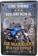 Blechschild 20x30 Simson S 51