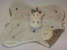 TIAMO COLLECTION Schmusetuch Kuscheltuch Pferd Esel weiß & braun