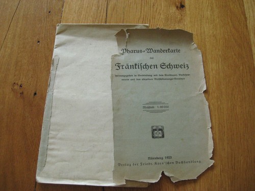 Alte pharus wanderkarte der - alte,