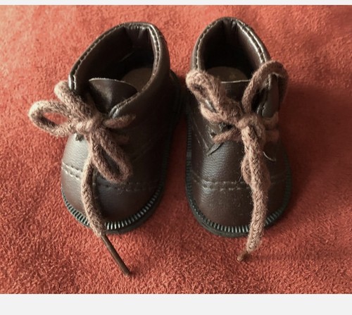 Puppenschuh braun 7x4 - puppenschuh, cm