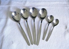 WMF Stockholm Cromargan Dreiecksmarke gebraucht, 4 Esslöffel/1 Kaffeel./1 Teel.