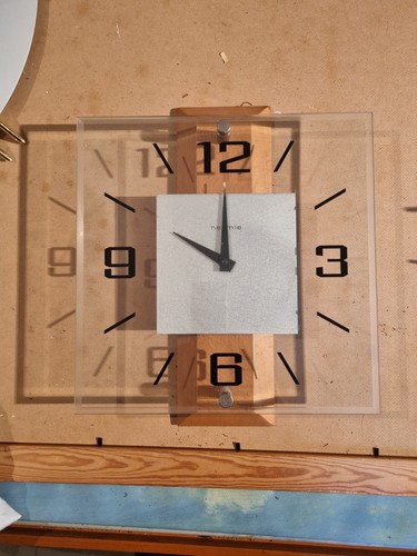 Hermle wanduhr glas und holz - wanduhr,
