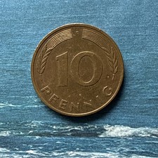 10 Pfennig BRD 1980 F .  Alte Umlaufmunz Der Bundesrepublik Deutschland