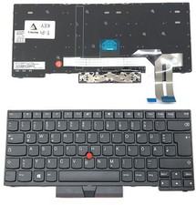 DE - Schwarz Tastatur Keyboard kompatibel für Lenovo ThinkPad T480